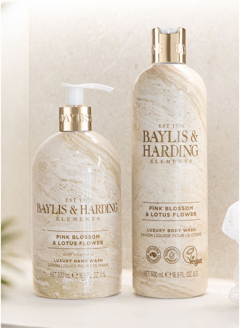 بايليس & هاردينج غسول اليدين من إيليمنتس بزهرة اللوتس الوردية، ٥٠٠ مل (عبوة من ٣ قطع) | نباتي | بنكهة الفواكه والزهور وماء جوز الهند | غني بفيتامين هـ | مغذي ومرطب | خالٍ من البارابين - Image 5