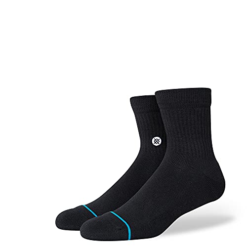 Stance Icon Quarter Socks 3-Pack, Black, Medium - Image 2