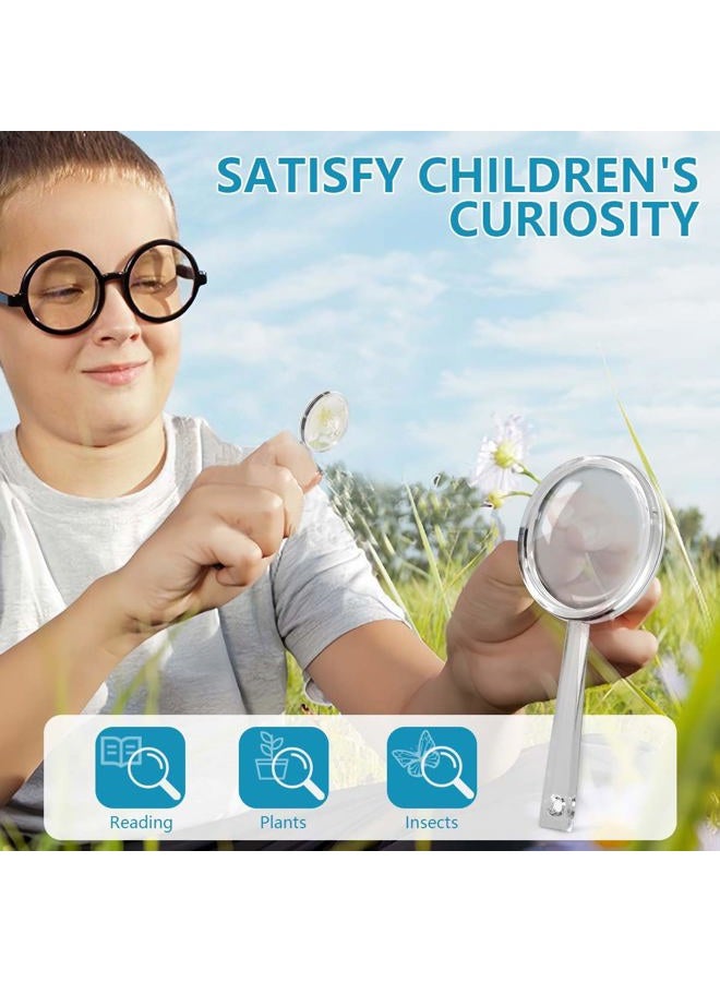 OBTANIM 20 Pack Mini Plastic Handheld Magnifying Glasses Portable Reading Magnifier for Senior and Kids, Hand Lens 5X Magnifier for Home, Indoor and Outdoor Use - Image 3