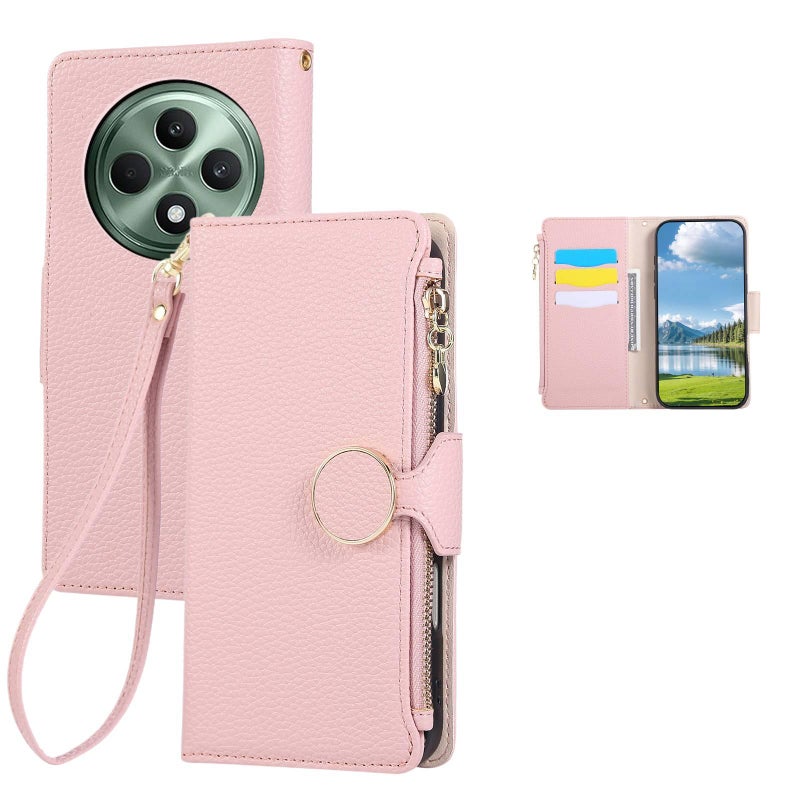 LS Leather Texture Protective Case for Redmi Note 14 with Card Holder and Drop Protection plus Shockproof plus Kickstand plus Strong Magnetic in White - Image 5