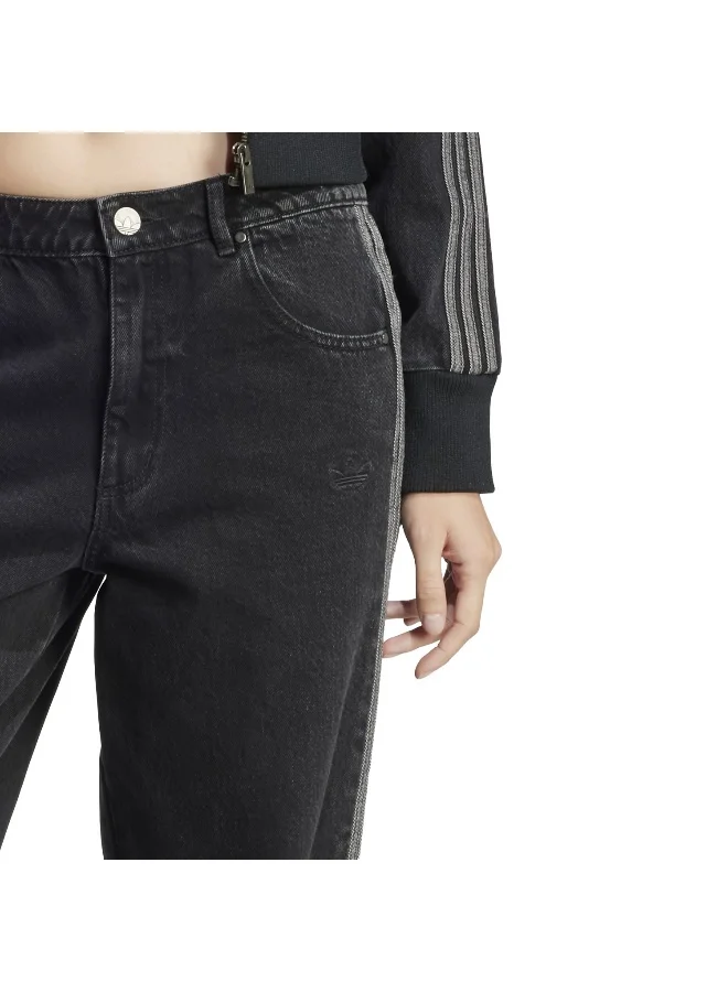 Adidas Originals TRUBLC Adidas Denim 3S Pant Black Jeans Pants For Women for Women | Best Price UAE