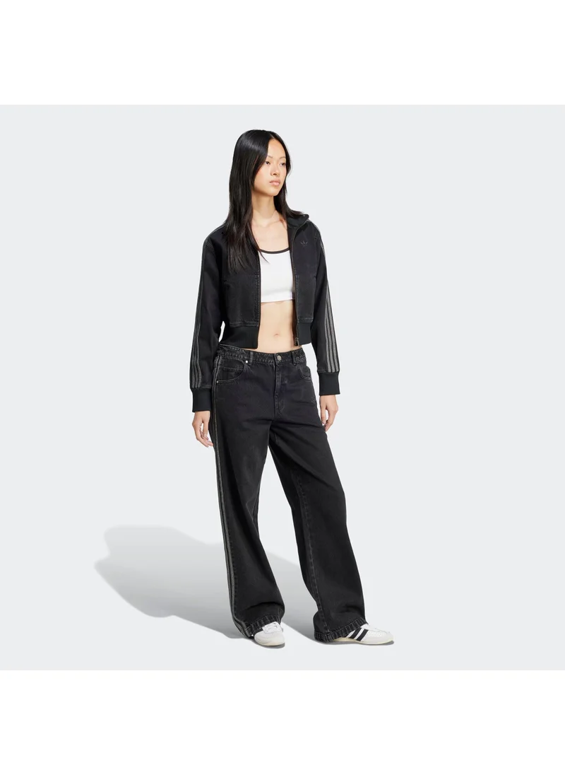 Adidas Originals TRUBLC Adidas Denim 3S Pant Black Jeans Pants For Women for Women | Best Price UAE