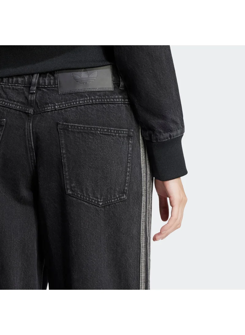Adidas Originals TRUBLC Adidas Denim 3S Pant Black Jeans Pants For Women for Women | Best Price UAE