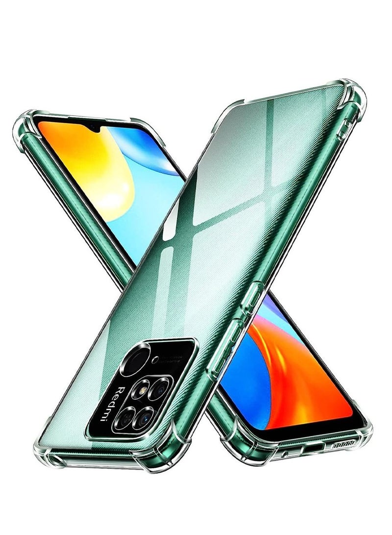 CATANES Xiaomi Redmi 10C Case Cover Clear Protective TPU Four Corners Cover Transparent Soft Case - Image 1