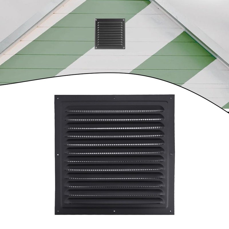 Aluminum Vent Grille Cover 100x100mm Pack Of 1 Wall Air Outlet For Kitchen Bathroom - Image 4