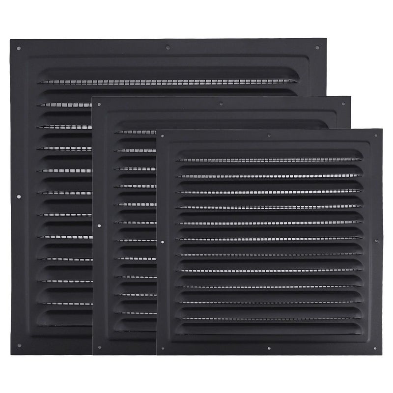 Aluminum Vent Grille Cover 100x100mm Pack Of 1 Wall Air Outlet For Kitchen Bathroom - Image 1