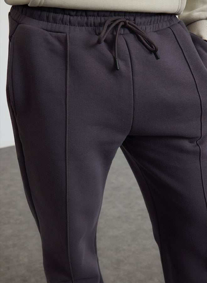 trendyol Smoke Regular/Straight Cut Sewing Detailed Sweatpants TMNAW25EA00005  - Image 4