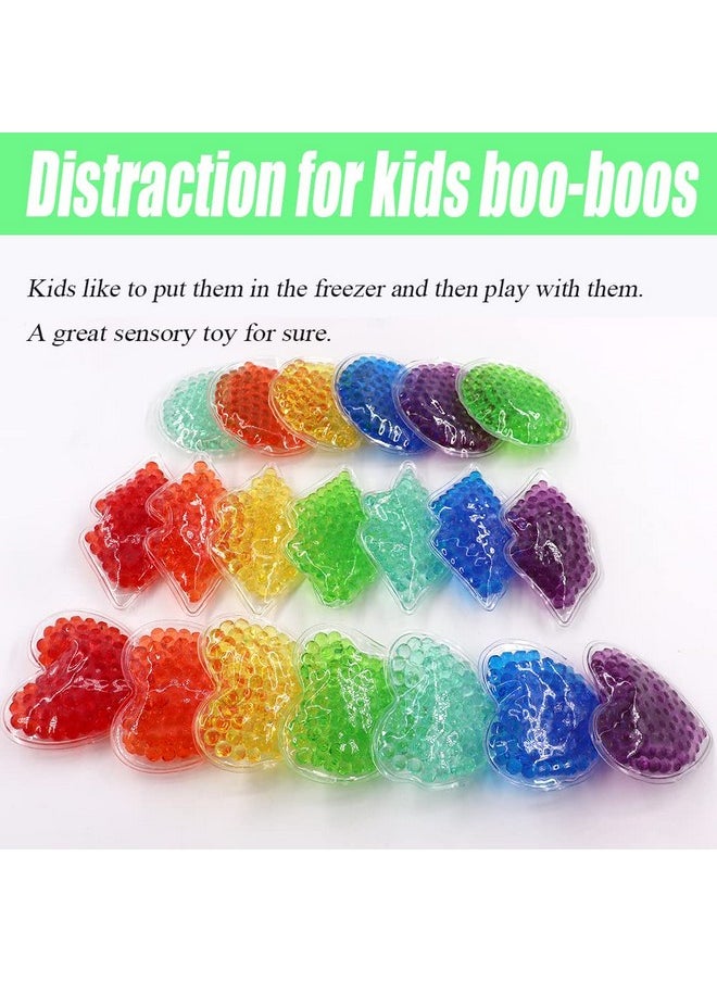 HI FINE CARE Small Ice Packs, Boo Boo Ice Packs for Injuries Reusable Hot Cold Packs Bulk Cold Compress for Pain Relief, Various Color, 8 Pack (Multicolored A)  - Image 4