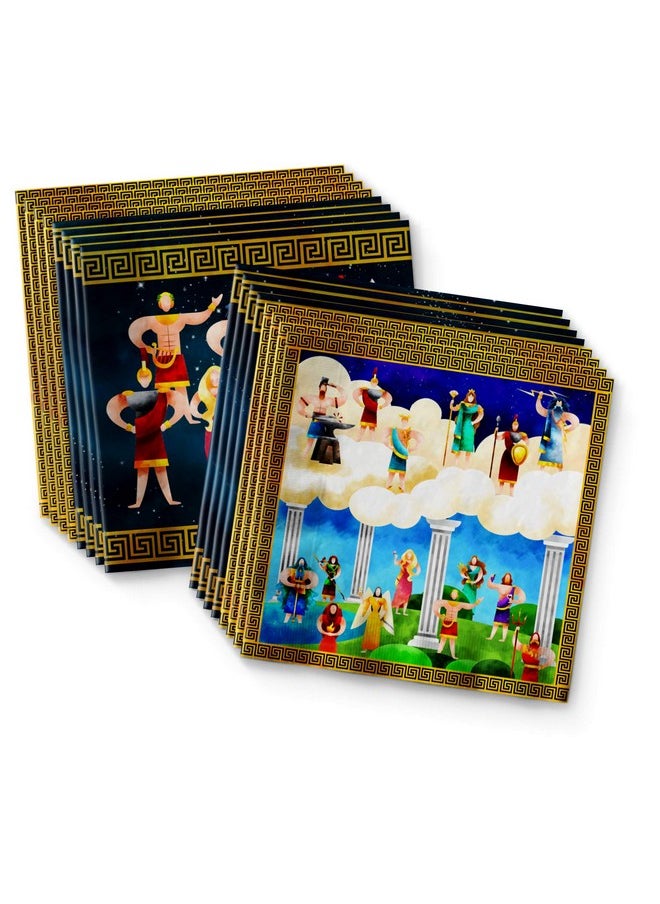 Birthday Galore Greek Mythology Birthday Party Supplies Set Plates Napkins Cups Tableware Kit for 16  - Image 4