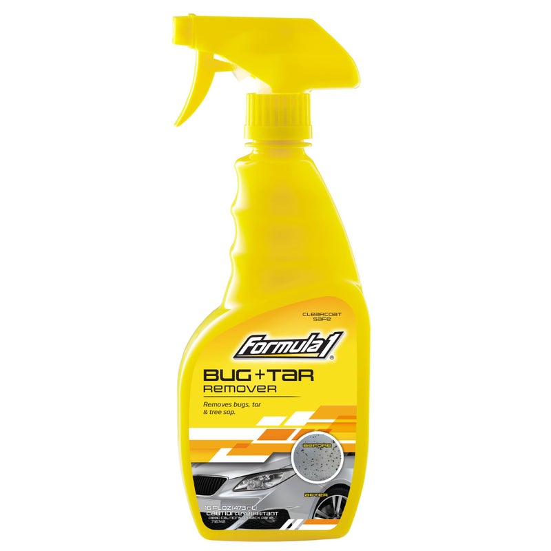 Formula 1 Bug and Tar Remover  Powerful Exterior Degreaser and Pre Wash for Detailing  Safe for All Auto Surfaces 16 ounces