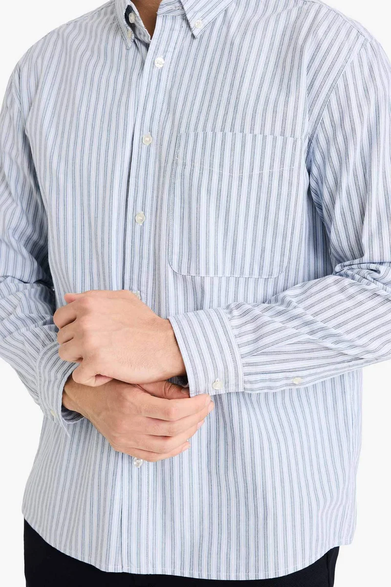 Defacto  Relax Fit Cotton Shirt for Men | Best Price UAE