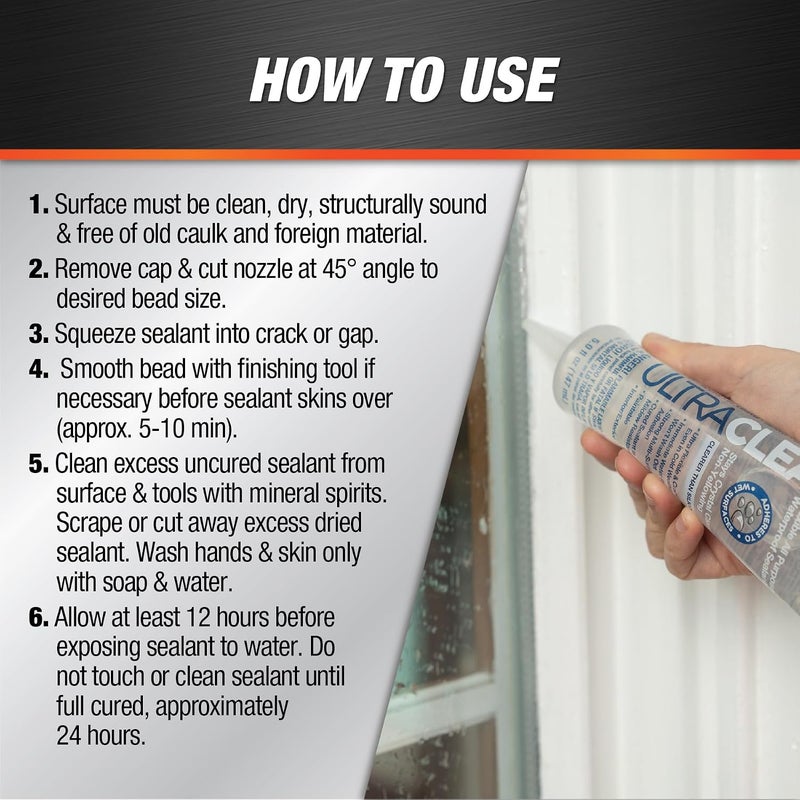 Dap 18387 - Clear General Purpose Flexible Waterproof Sealant 147ml - Image 2