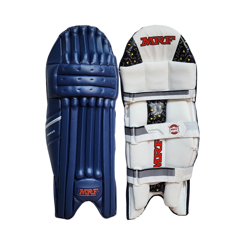 MRF Power 2.0 Blue B/LG MLH | Cricket Batting Leg Guards - MLH, Blue - Image 1