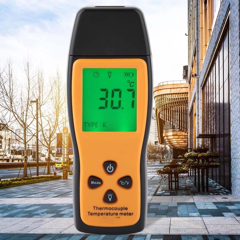 SMART SENSOR AS857 Digital LCD Thermometer Temperature Meter with K Type Thermocouple - Image 1