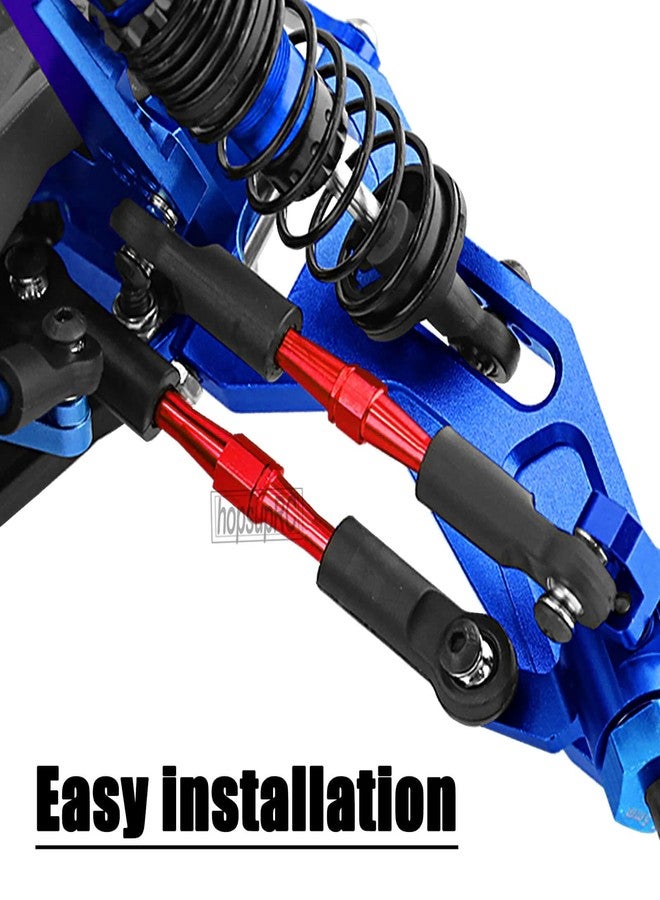 hopsupRC RC Adjustable Turnbuckles Upgrades Part for 1/10 Slash/Rustler/Stampede/Bandit VXL 2WD, Adjustable Turnbuckles Camber Links Toe Link,Red（7PCS - Image 3