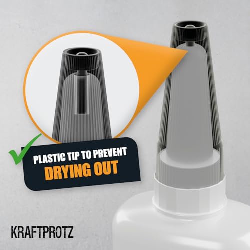 KRAFTPROTZ Superglue Thin Liquid XXL Value Size 1.76oz – Capillary Action Adhesive for Tight Cracks – Fast Wicking for Plastic, Wood & Metal – Ultra Clear Industrial Bond - Image 4
