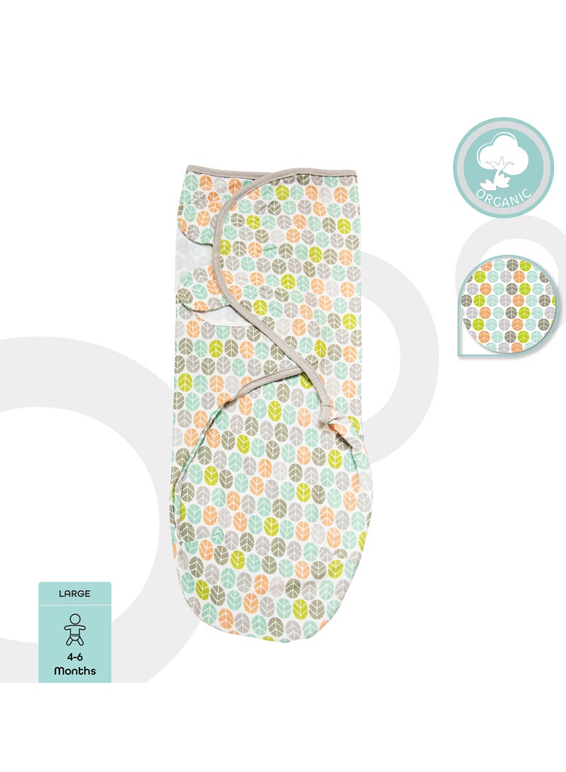 Moon Organic Cotton Baby  Swaddler - Grey - Image 4