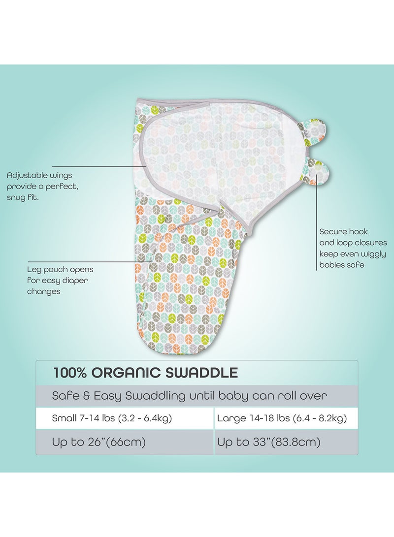Moon Organic Cotton Baby  Swaddler - Grey - Image 2