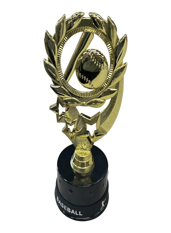 Express Medals 10 Pack of 7 Inch Tall Baseball Trophy Awards Includes Silicone Baseball Wrist Band Awards 10 pk 4101B Boys Girls Trophies Award Tee T Ball Coach Pitch Little League Team Medals - Image 2