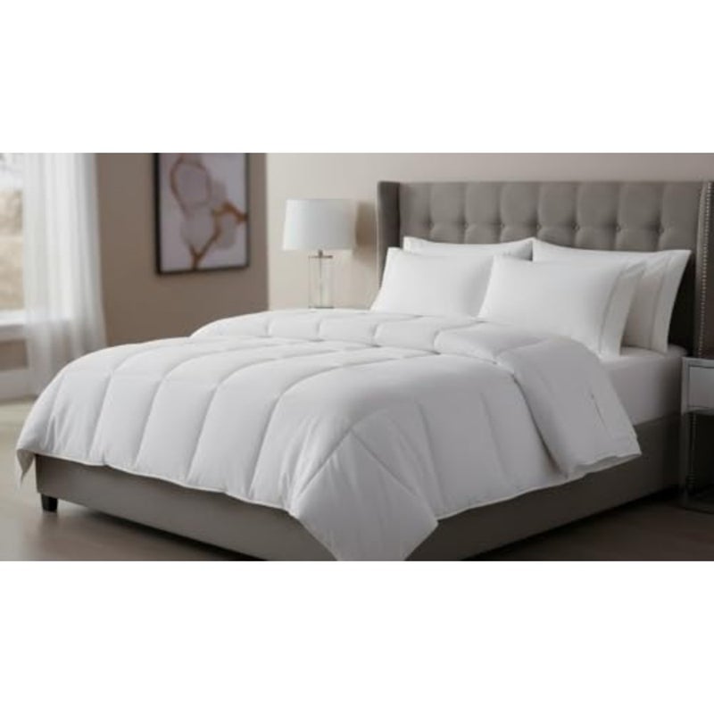 Premium Quality Microfiber Bedding Duvet insert - Lightweight, Breathable, Comfortable Sleep Quilted Ideal for All Season Soft Comforter Duvets Size 240x260 cm Whitebaihuo - Image 2