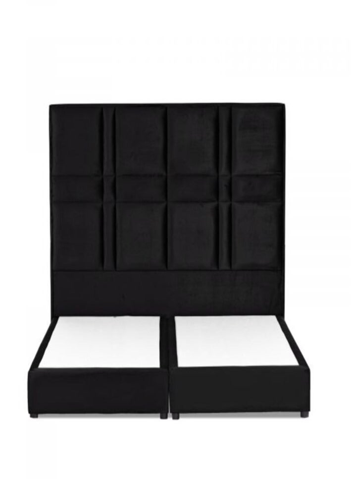 House One Narjis | Velvet Bed Frame - Black  - Image 3