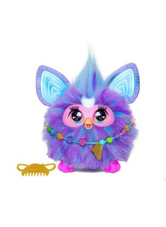 Furby Furby Purple, 15 Fashion Accessories, Interactive Plush Toys for 6 Year Old Girls & Boys & Up, Voice Activated Animatronic  - Image 1
