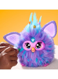 Furby Furby Purple, 15 Fashion Accessories, Interactive Plush Toys for 6 Year Old Girls & Boys & Up, Voice Activated Animatronic  - Image 5