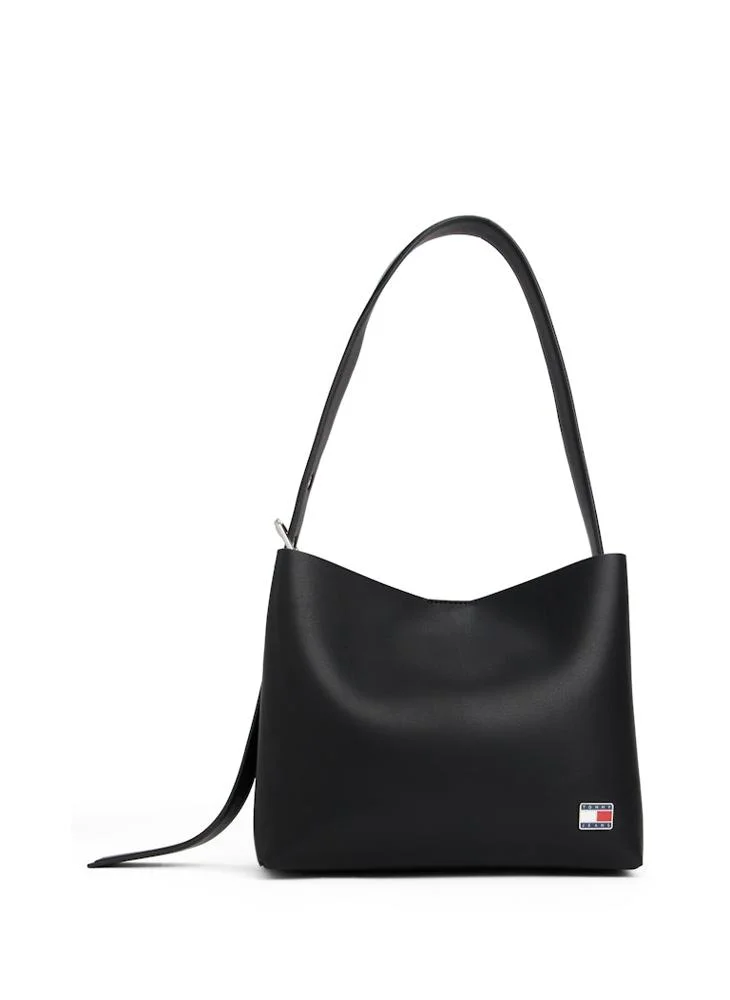 تومي جينز Logo Plaque Hobo Bag