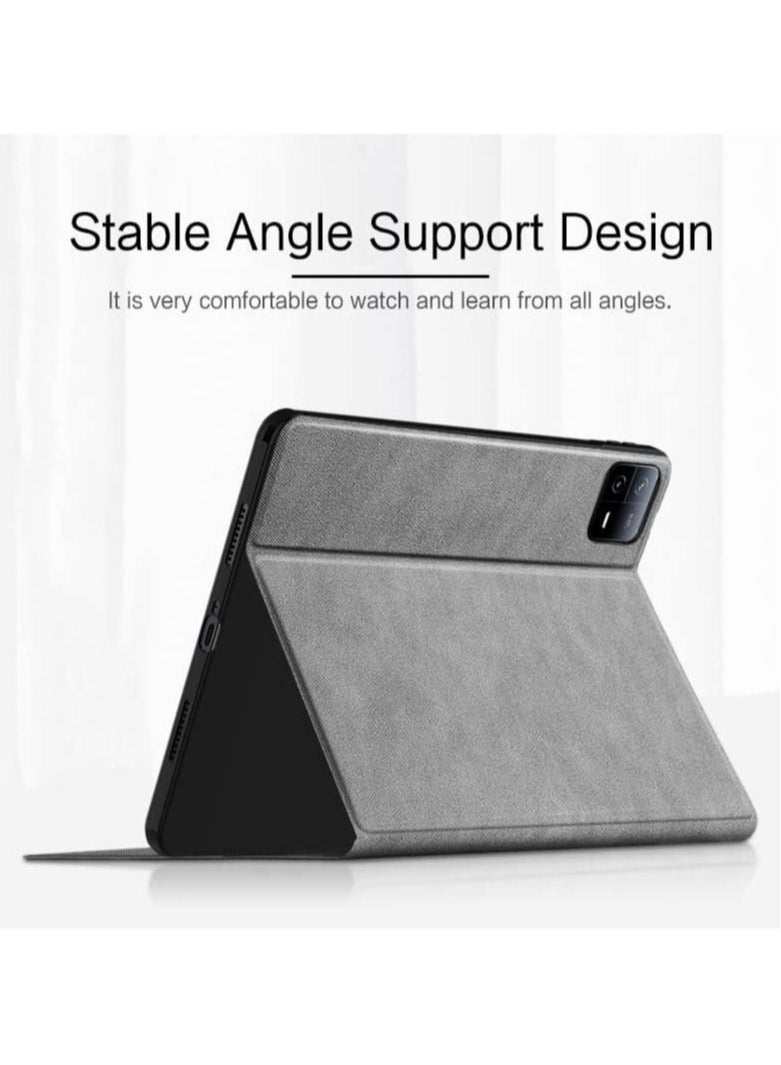 حافظة لهاتف Xiaomi Pad 6 /Pad 6 Pro 11 بوصة فاخرة من جلد البولي يوريثان قابلة للطي غطاء مغناطيسي لهاتف Mi Pad 6/ Pad 6 Pro 2023 - Image 5