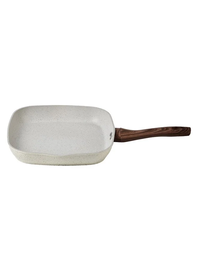 PARFAIT High Quality Forged Aluminum Grill Pan Cream and Brown 26 x 26 cm HFG-01C