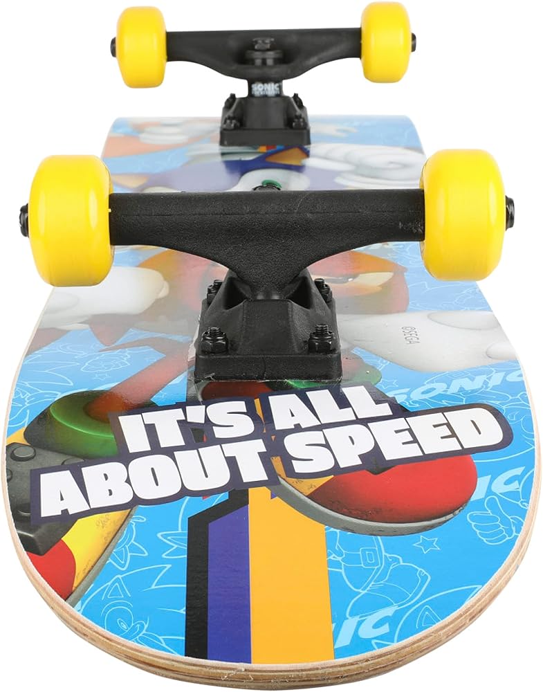 VOYAGER Sonic The Hedgehog Character Skateboards - Cruiser Skateboard with ABEC 5 Bearings, Durable Deck, Smooth Wheels (Choose from Sonic, Knuckles, Tails or Sonic & Friends) - Image 4