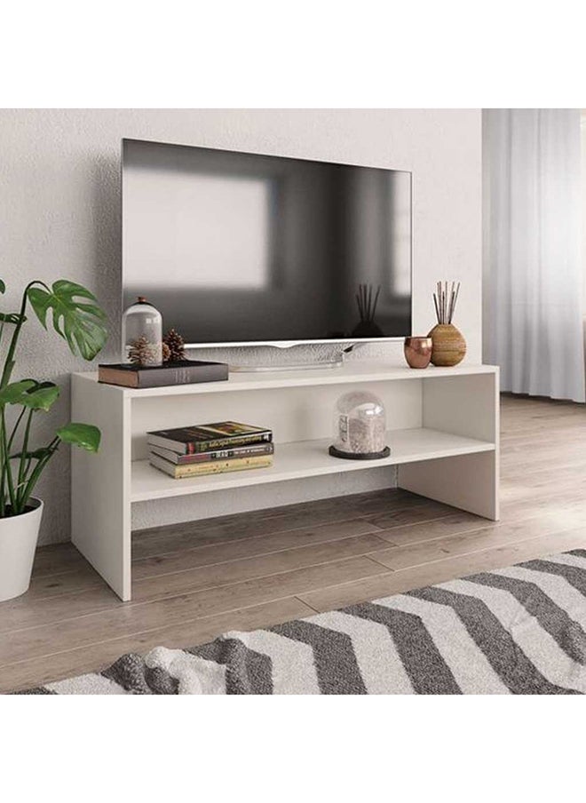 هومزمارت طاولة تلفاز خشب ام دي اف أبيض - 120×30×50 سم  - Image 1
