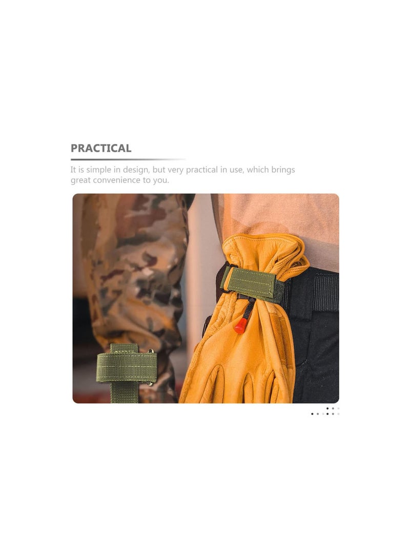 GGOOT 3Pcs Camping Molle Straps Multifunctional Glove Leashes Convenient Glove Holders  - Image 3