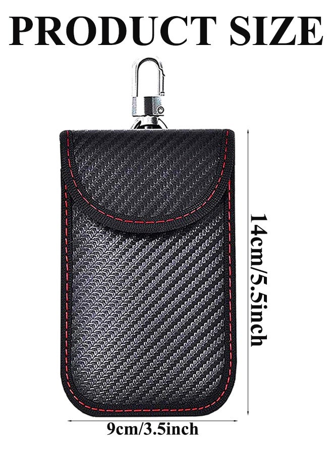 Faraday Pouch for Car Keys, Faraday Bag, Car RFID Signal Blocking Holder, Key Fob Protector, Key fob cage Block Signal Anti-Theft Fob Case - Image 2