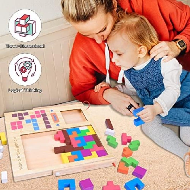 Special 3D Russian Blocks STEM Educational Toy for Kids Aged 3-10 | Colorful Geometric Puzzle Game for Boys & Girls | Perfect Gift for Eid, Birthday, or Any Occasion in Saudi Arabia &  UAE - Image 4