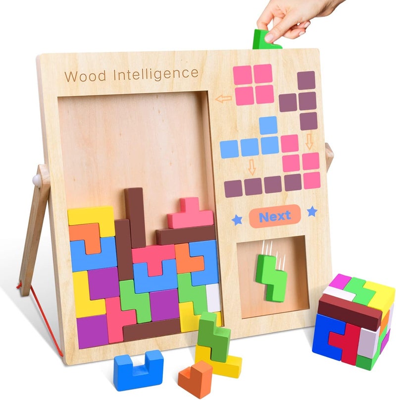Special 3D Russian Blocks STEM Educational Toy for Kids Aged 3-10 | Colorful Geometric Puzzle Game for Boys & Girls | Perfect Gift for Eid, Birthday, or Any Occasion in Saudi Arabia &  UAE - Image 2
