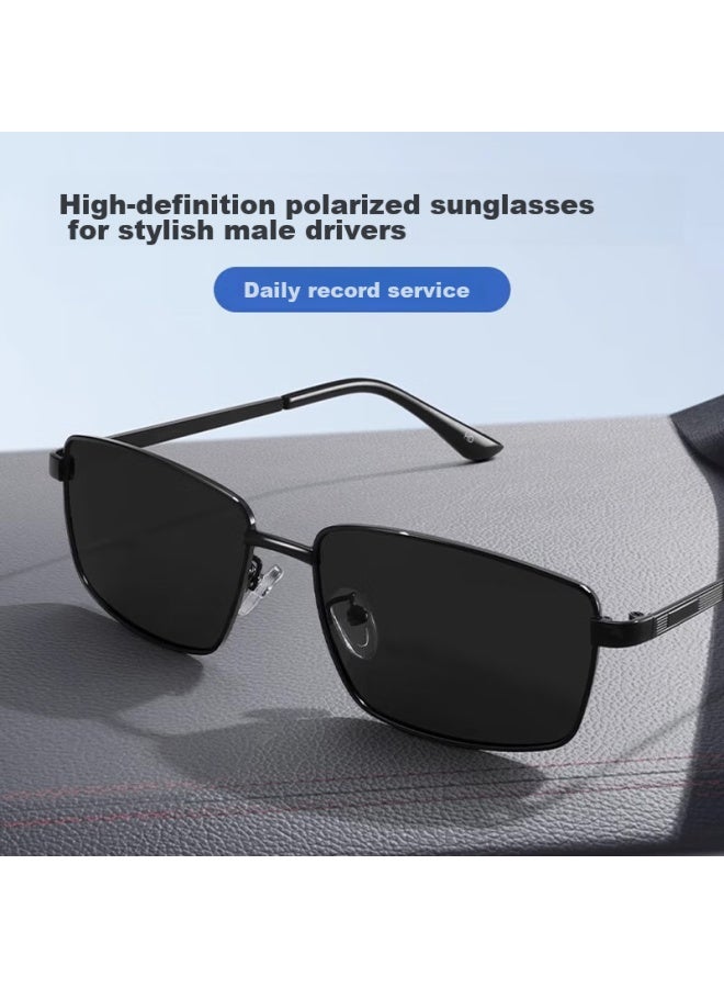 Lovedru Lafudru Folding Sungl For Men, Square And Round Face, High-definition Polarized Photochromic Sungl, For Driving, Outdoor Use, Uv Protection, Fishing, Uni, Driving Goggles, Uv400 Sun Protection Gl, Bs2412 - Image 4