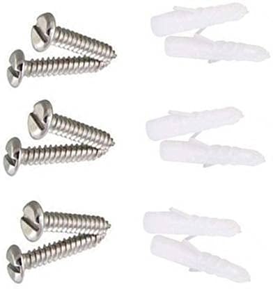 GRIVAN Aluminium Diamond Curtain Bracket Parda Holder with Support 1 Inch Rod Pocket Finials Designer Door and Window Rod Support Fittings Curtain Rod Holder Pair of 5 Silver - Image 5