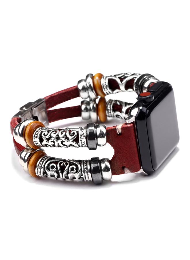 Explosions Suitable For Iwatch Strap Leather Apple Watch Bracelet Smart Watch Accessories