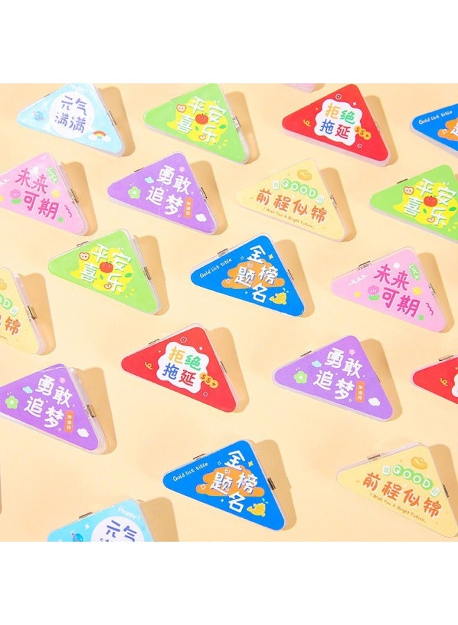 HELPS Creative Inspirational Cartoon Corner Clip Student Data Storage And Finishing Triangle Clip High Color Value Thickened Test Paper Clip - Image 3