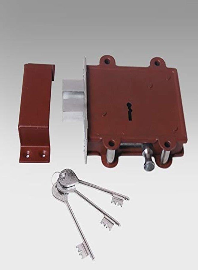 RAB Sliding Lock MS Door 2 in 1 Lock (Code:- MS Lock, 5",with Keys)