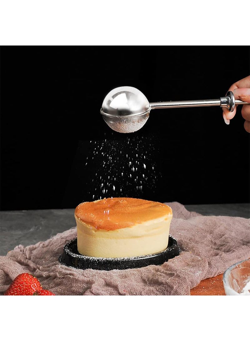 Sweet seven Effortless Flour Duster for Baking - One-Handed 304 Stainless Steel Shaker. Dust with Ease, Even. Flour Sifter Alternative. Elegant Gift.  - Image 2