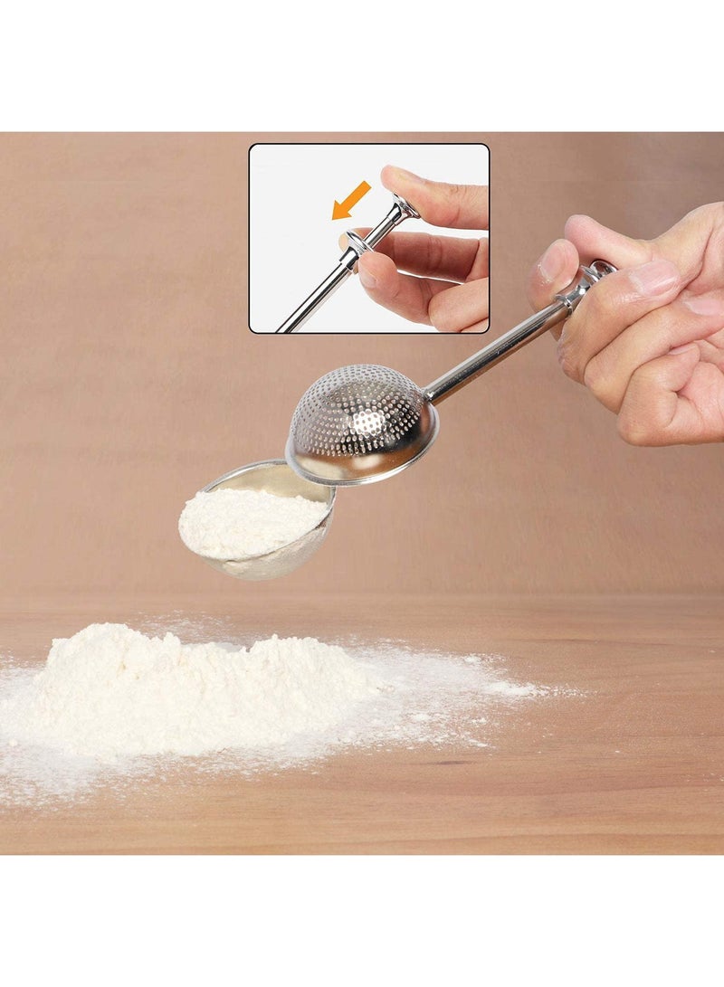 Sweet seven Effortless Flour Duster for Baking - One-Handed 304 Stainless Steel Shaker. Dust with Ease, Even. Flour Sifter Alternative. Elegant Gift.  - Image 5