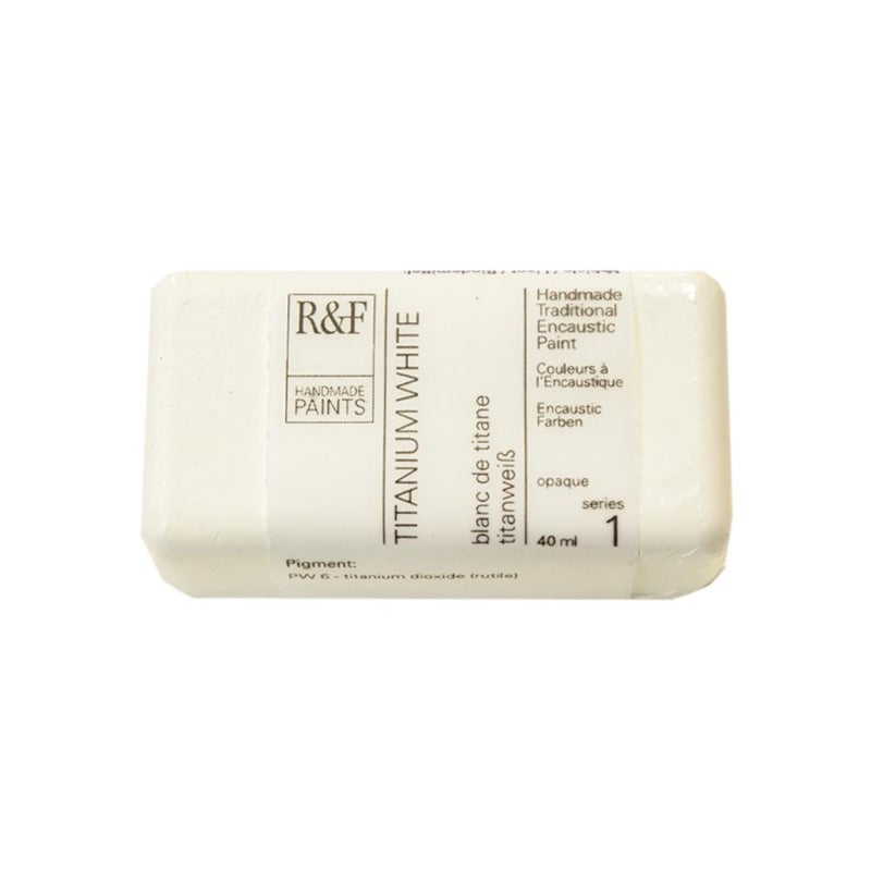 R&F RF Artist Encaustic Paint Titanium White 40 ml - Image 2