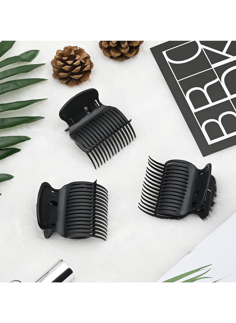 GNAFOTU 12 Pcs Hair Curler Claw Clips, Plastic Hot Roller Clips Replacement Hair Perm Insulation Clip Safety & Heat Resistance Heated Roller Clips for Women Girls Hair Section Styling Hair Salon  - Image 2