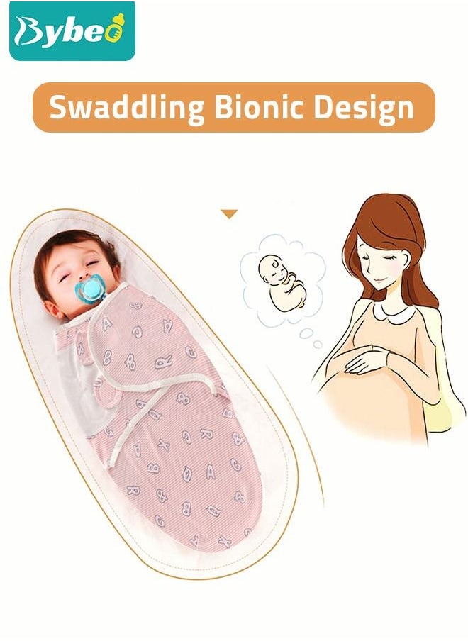 Bybeo - 6 PCS Baby Swaddle Blanket Wrap Cap Set Newborn Infant Sleep Sack With Caps 100% Breathable Cotton 0-4 Month - Image 1