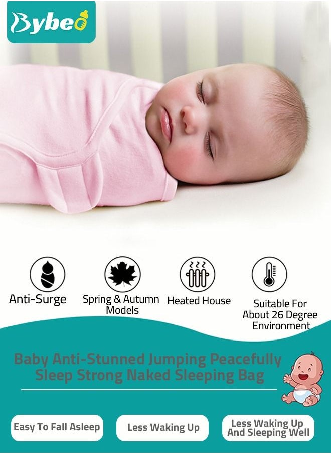 Bybeo - 6 PCS Baby Swaddle Blanket Wrap Cap Set Newborn Infant Sleep Sack With Caps 100% Breathable Cotton 0-4 Month - Image 1