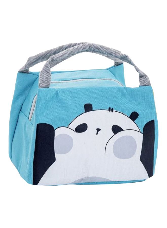 Y&D Printed Insulated Thermal Lunch Bag Blue/White/Black 21x17x15cm  - Image 1