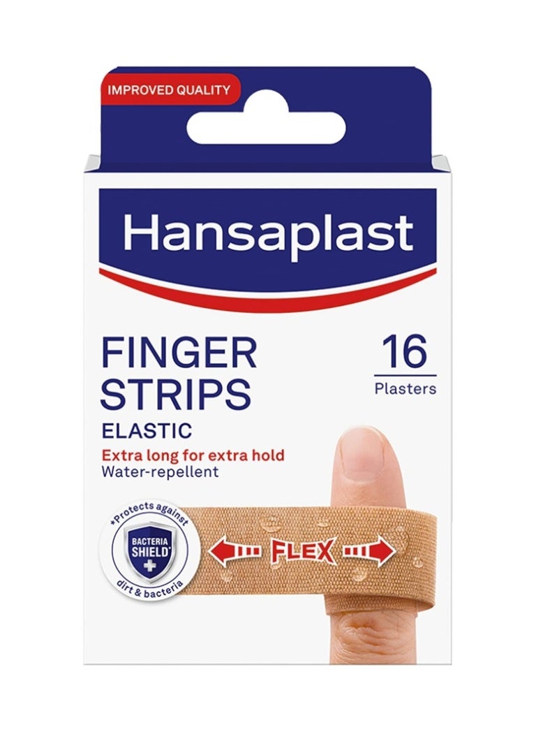 هانزابلاست لصقات جروح مقاومة للماء – 16 لصقه أصابع - Image 1