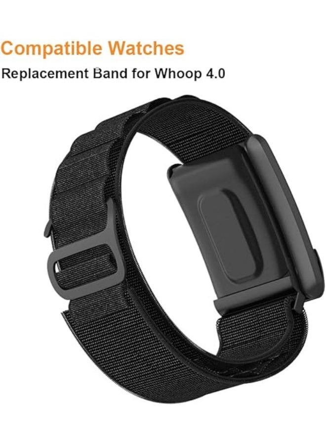 ترامكس حزام حلقة جبال الألب متوافق مع حزام حلقة جبال الألب المتوافق مع WHOOP 4.0 - حزام نايلون نايلون ناعم قابل للتنفس بديل لحزام Whoop 4.0، تصميم خفيف الوزن قابل للتعديل - Image 3